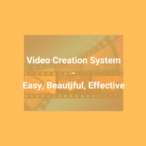 A product cover art for Video Creation System
